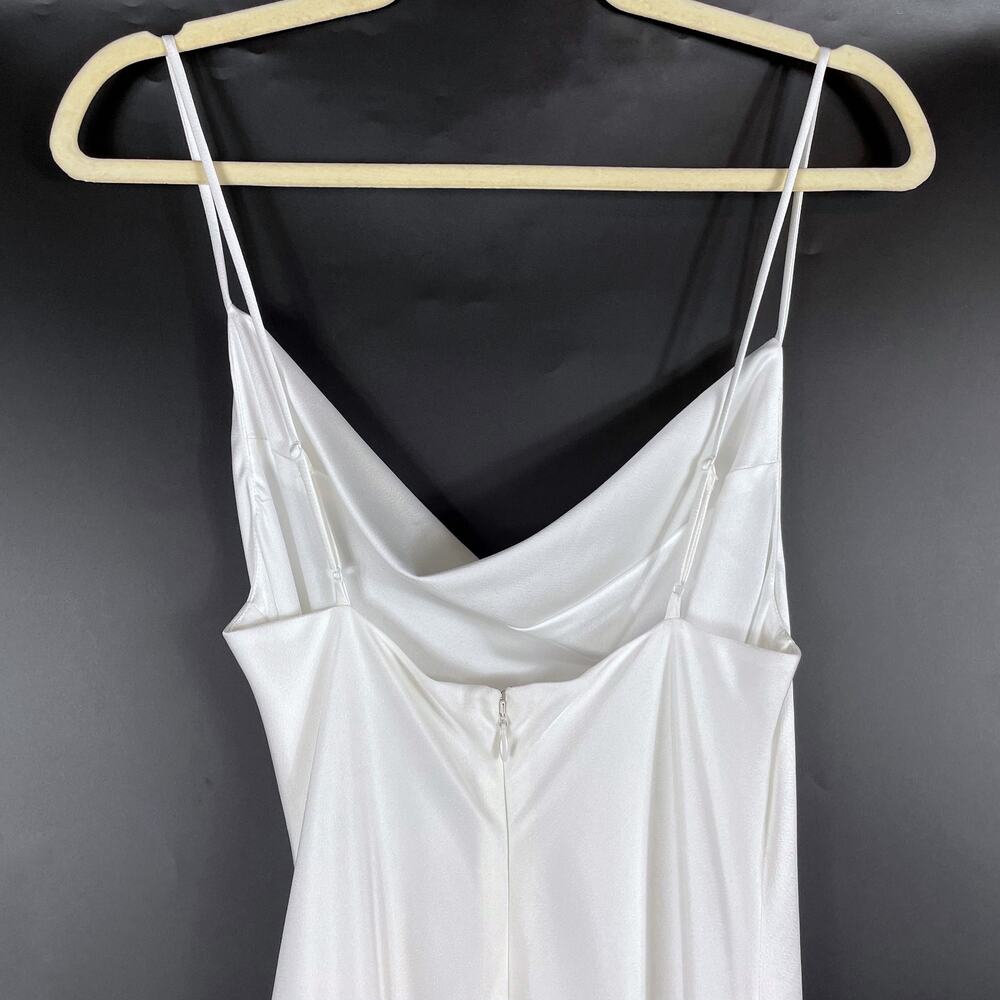 Jonathan Simkhai Nellie Slip Dress White Cowl Neck Sleeveless Midi Sz 0 - Picture 9 of 12